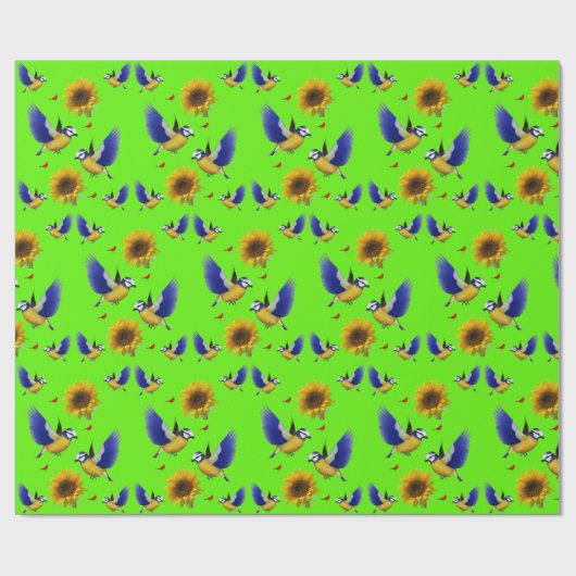 Verpakkingspapier Zonnebloem Cadeaupapier (Vlak)