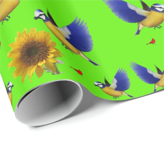 Verpakkingspapier Zonnebloem Cadeaupapier (Rol Hoek)