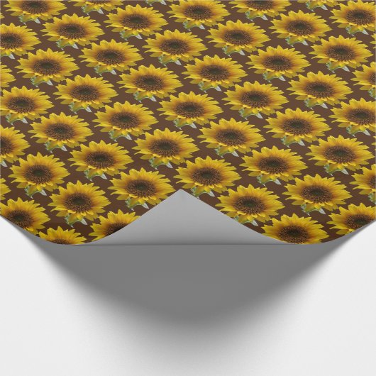 Verpakkingspapier Zonnebloem Cadeaupapier (Hoek)