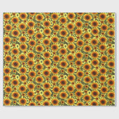 Verpakkingspapier Zonnebloem Cadeaupapier (Vlak)