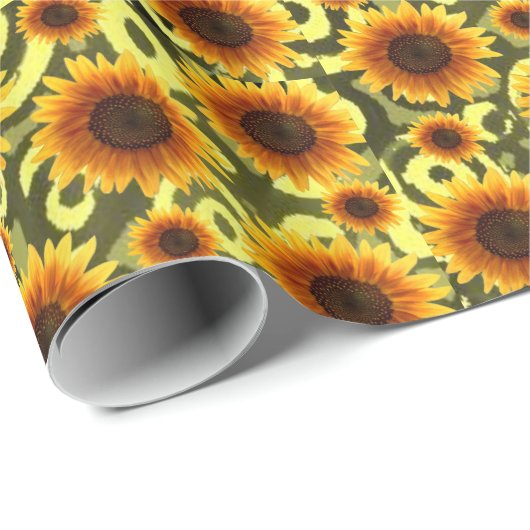 Verpakkingspapier Zonnebloem Cadeaupapier (Rol Hoek)