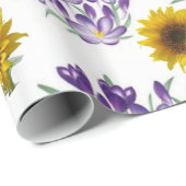 Verpakkingspapier Zonnebloem Cadeaupapier (Rol Hoek)