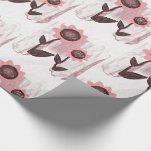 Verpakkingspapier Zonnebloem Cadeaupapier