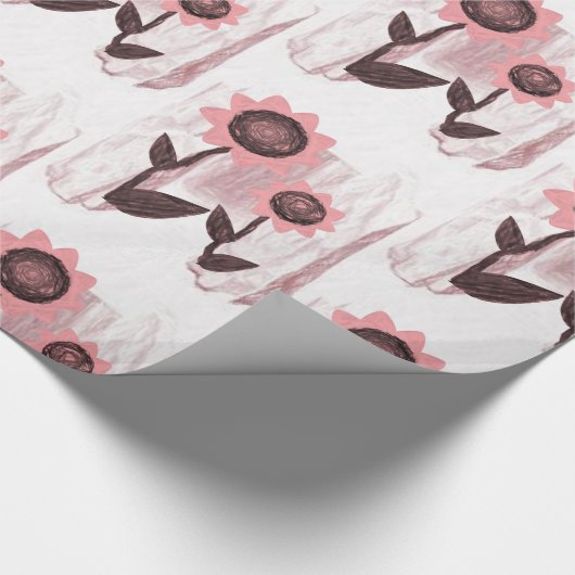 Verpakkingspapier Zonnebloem Cadeaupapier (Hoek)