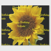 Verpakkingspapier Zonnebloem Cadeaupapier (Vlak)