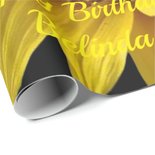 Verpakkingspapier Zonnebloem Cadeaupapier