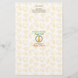 Verpakkingswrapper ananasappelzeep | Lijnpapier