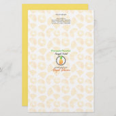 Verpakkingswrapper ananasappelzeep | Lijnpapier (Voorkant / Achterkant)