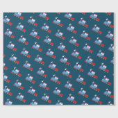Verpakpapier met treinthema cadeaupapier (Vlak)