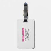 Verpakt aan de Brim met het Bagagelabel van Geweld (Achterkant verticaal)