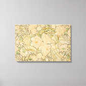 Verpakt Canvas Alphonse Mucha Peonies Pioen Rozen (Voorkant)