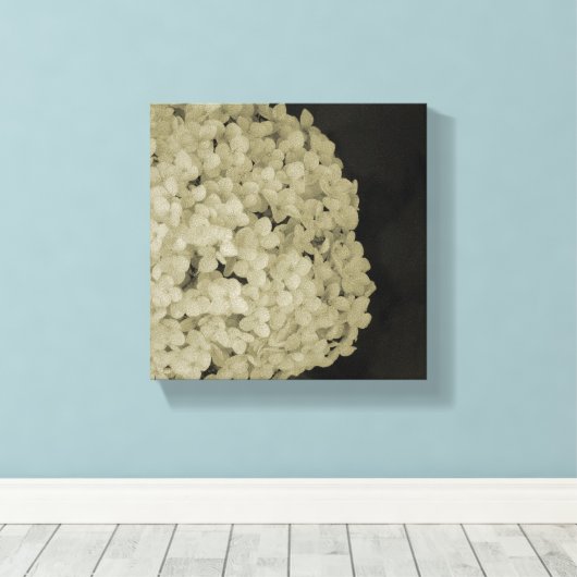 Verpakt canvas bloem fotografie print artwork (Insitu (Houten vloer))