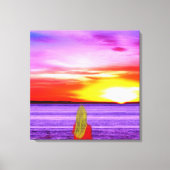 Verpakt canvas- hier op je te wachten canvas afdruk (Voorkant)