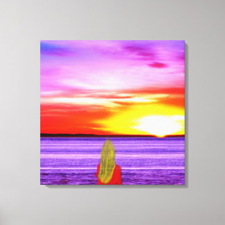 Verpakt canvas- hier op je te wachten canvas afdruk