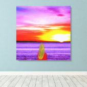 Verpakt canvas- hier op je te wachten canvas afdruk (Insitu (Houten vloer))