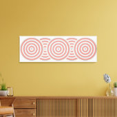 Verpakt Canvas met Concentrische Cirkels Design Afdruk (Insitu (Woonkamer))