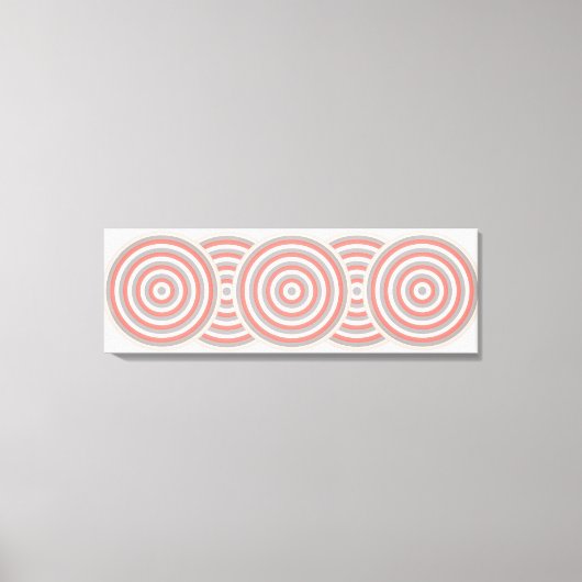 Verpakt Canvas met Concentrische Cirkels Design Afdruk (Voorkant)