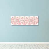 Verpakt Canvas met Concentrische Cirkels Design Afdruk (Insitu (Houten vloer))