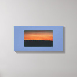 Verpakt Canvas met Sunset Scene
