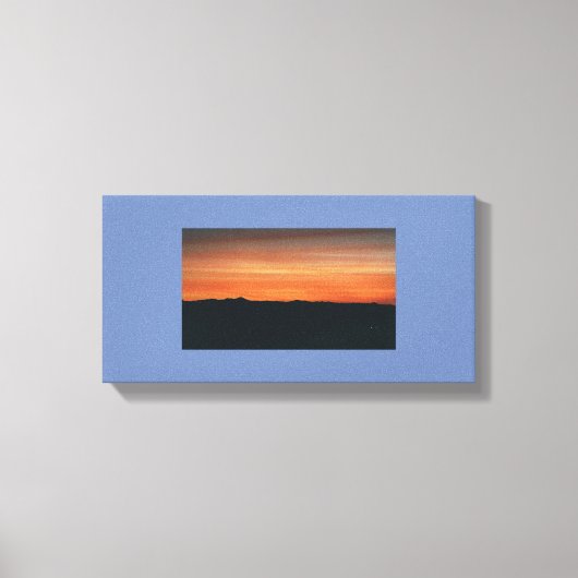 Verpakt Canvas met Sunset Scene (Voorkant)