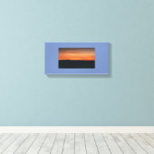 Verpakt Canvas met Sunset Scene Afdruk (Insitu (Houten vloer))