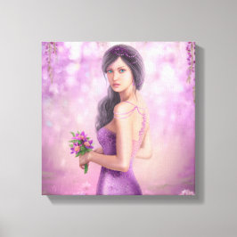 Verpakt Canvas - mooie Fantasy vrouw Afdruk