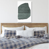 Verpakt Canvas Rosetta steen Egyptische hiëroglief Afdruk (Insitu (Slaapkamer))