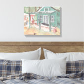 Verpakt canvas "Waterverf schets"/Kristalcove (Insitu (Slaapkamer))