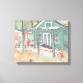 Verpakt canvas "Waterverf schets"/Kristalcove (Voorkant)