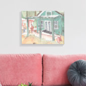 Verpakt canvas "Waterverf schets"/Kristalcove Afdruk (Insitu (Woonkamer))