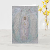 Verpakt in de Vleugels van de Engel Kaart (Gele Bloem)