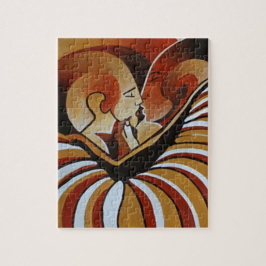 Verpakt in een liefdeszak legpuzzel (Verticaal)