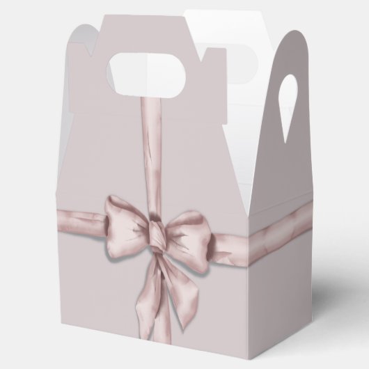 Verpakt in een roze strik bedankdoosjes (Geopend)