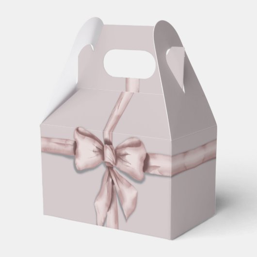 Verpakt in een roze strik bedankdoosjes (Voorkant Zijde)