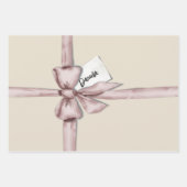 Verpakt in een roze strik inpakpapier vel (Voorkant 3)