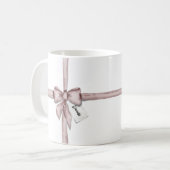 Verpakt in een roze strik koffiemok (Voorkant links)