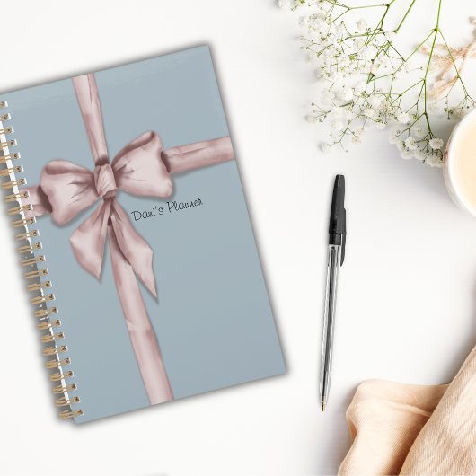 Verpakt in een roze strik - Sjabloon planner