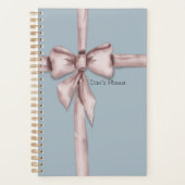 Verpakt in een roze strik - Sjabloon planner (Voorkant)