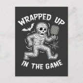 Verpakt in het spel pickleball Halloween Aankondigingskaart (Voorkant)