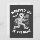 Verpakt in het spel pickleball Halloween Kaart (Voorkant)