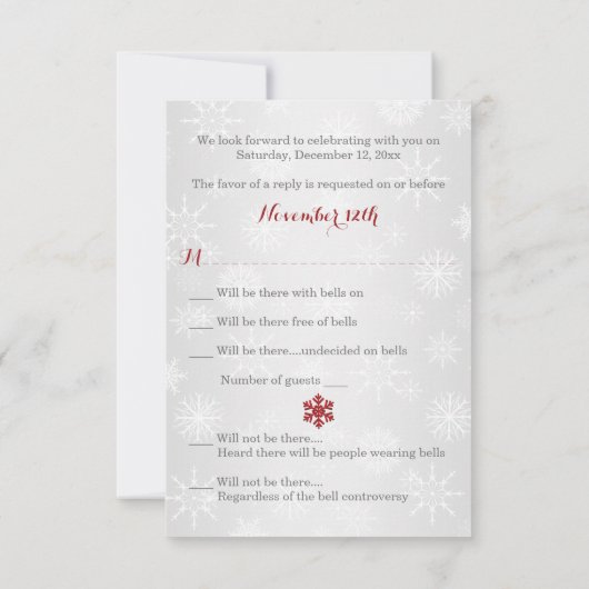 Verpakt in Liefde Verbonden Harten Bruiloft RSVP - (Achterkant)