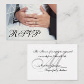 Verpakt in Love Bride & Groom RSVP-kaart Informatiekaartje (Voorkant / Achterkant)