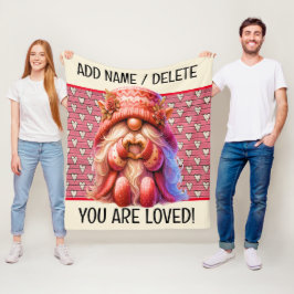 Verpakt in Love Fleece Deken