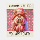 Verpakt in Love Fleece Deken (Voorkant)