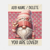 Verpakt in Love Fleece Deken (Voorkant)