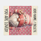 Verpakt in Love Fleece Deken (Voorkant (Horizontaal))