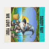 Verpakt in Love Fleece Deken (Voorkant (Horizontaal))