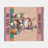 Verpakt in Love Fleece Deken (Voorkant (Horizontaal))