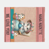 Verpakt in Love Fleece Deken (Voorkant (Horizontaal))