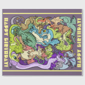 Verpakt in partijdragers cadeaupapier (Vlak)